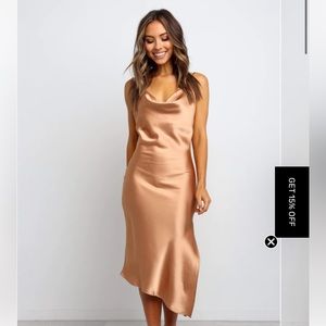 a-line. slit. peachy. droop neck. summer